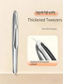 1/2pcs High Precision Gold/Silver Eyebrow & Facial Hair Trimmer Tweezers | Seamless Handle, Precise Short Hair Trimming, Easy Eyebrow, Mustache & Sideburn Shaping - Unisex Grooming Tool, Stainless Steel, Non-Electric - Multicolor - View 15