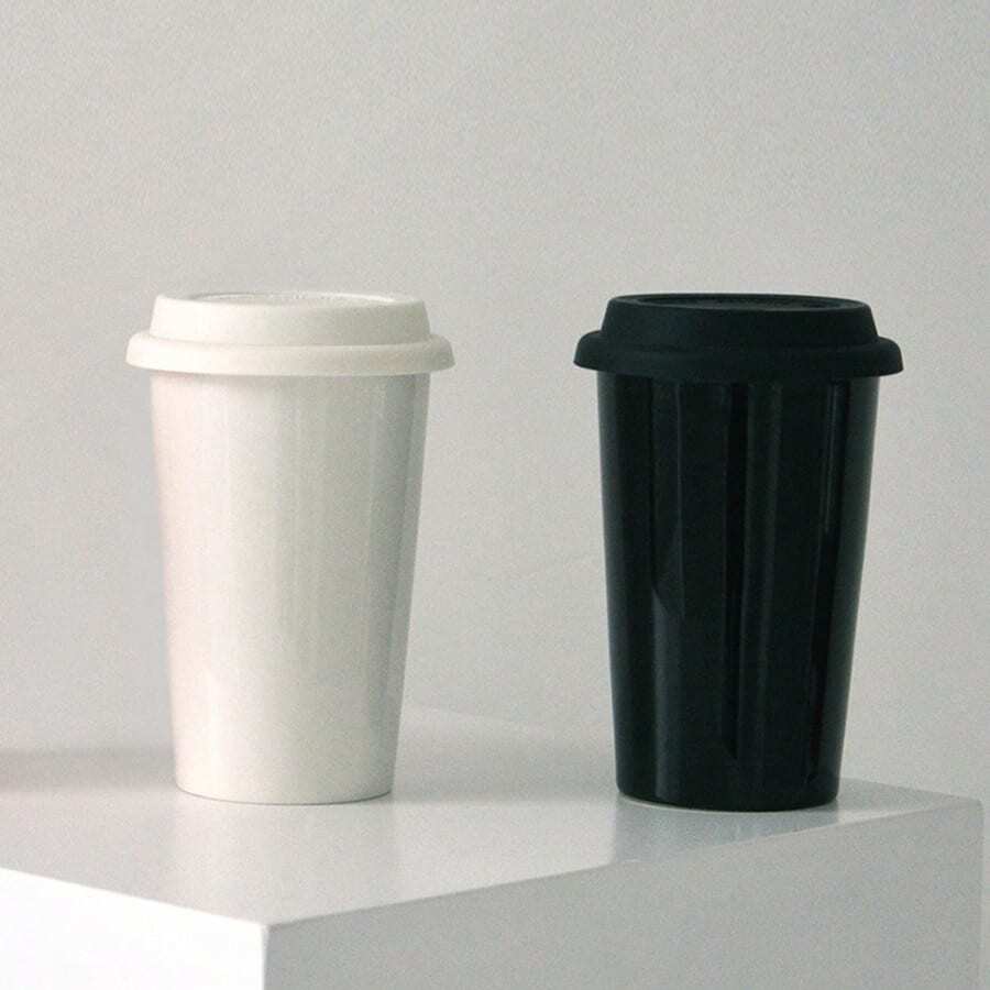 1 cốc cà phê sứ 400ml kèm nắp silicon, cốc nhỏ giọt cầm tay, thích hợp để uống cà phê, món quà tuyệt vời cho người yêu cà phê, ngày Valentine, chị em gái, mẹ, sinh nhật, đám cưới. - Nhiều màu - Xem 1
