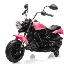 GOCAPTAIN Kids Motorcycle, 3-Wheel Ride On Motorcycle With Detachable Training Wheels, Reverse, Headlight, Horn, Music, 12V Electric Battery Powered Ride On Toy For Toddler Boys Girls Ages 3-5 - Pink - View 1