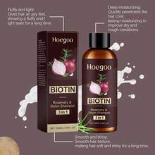 2-Pack Anti-Hair Loss Shampoo With Biotin Rosemary Onion Extract, Strengthens Hair, Reduces Breakage & Boosts Volume, For All Hair Types, 100ml Each - 2PCS - 查看 9