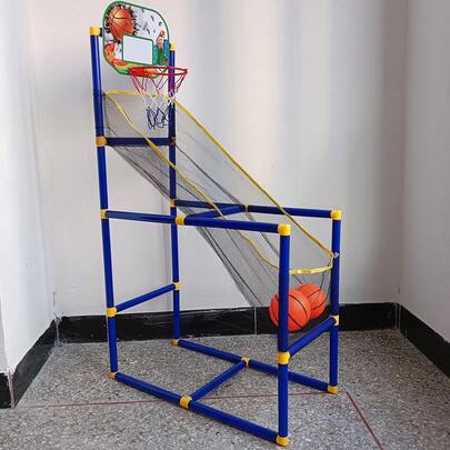 Juego de baloncesto de arcade divertido - Adecuado para jugar en interiores/exteriores, incluye bomba de aire y balón de baloncesto, fácil de instalar, ideal para regalos de vacaciones y cumpleaños