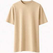 Unisex Couple's T-Shirt Set With Brazil Flag, Brazilian National Team, And World Cup Logo. - 米色 - 查看 2