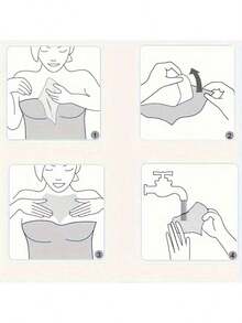 2pcs Neck Wrinkle Patches, Reusable Silicone Pads, Medical Grade, Suitable For Side Sleepers Night Care - Multicolor - View 3