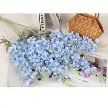 1pc Light Blue Artificial Large Swallowtail Flower, Party Decoration, Holiday Decoration, Wedding Decoration, Home Decoration, Wedding Season Decoration, Easter Decoration, Mother's Day Gift, Suitable For Table Centerpiece, Ceremony Backdrop And Party Decoration - Baby Blue - View 3
