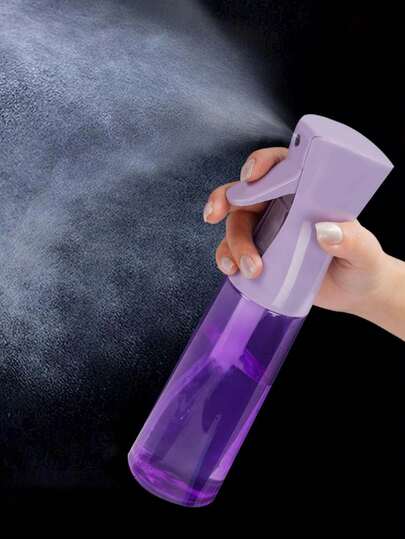 1 szt. Butelka z rozpylaczem wysokociśnieniowym do ciągłego wytwarzania mgiełki, przezroczysta, fioletowa, automatyczny rozpylacz alkoholu pod ciśnieniem, ultracienki rozpylacz mgiełki, odpowiedni do salonu, pielęgnacji skóry, czyszczenia, urody, podróży, wielokrotnego napełniania, pojemnik, łazienka