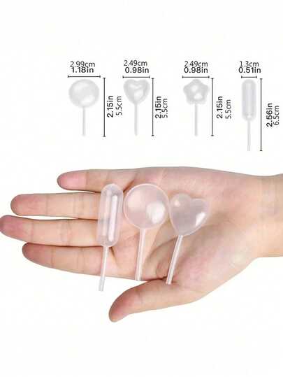 50pcs Mini Transfer Pipettes, 4ml Disposable Jam Dropper Pipettes, Suitable For Cupcake, Sauce Transfer, Cake Decorating, Dessert Filling Squeeze Dispenser