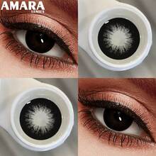 AMARA 1 Cặp Màu Nâu Mềm Mại - Trang Điểm Mắt Đẹp - Thời hạn sử dụng 1 năm. Thích hợp sử dụng hàng ngày, hoàn hảo cho dịp Giáng sinh/Lễ tình nhân. - BEAUTYEYE-BLACK-4 - Xem 4