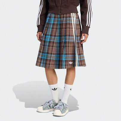 Adidas Originals Women's GFX Check Woven Mini Skirt KW4529