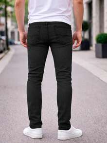 Shendy Vendy Men's Slim Fit Jeans, Slim Fit Style For Men - Black - View 4