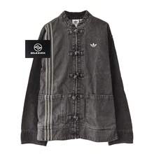 Adidas Originals CNY Year Of Snake Denim Jacket Unisex Denim Black JY8275 - 黑色 - 查看 1