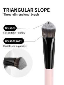 MAANGE 2/4件套专业面部化妆刷套装，包含粉底刷、遮瑕刷、高光刷、轮廓刷、腮红刷、散粉刷、鼻影刷，化妆工具，化妆配件，送朋友的礼物，美妆刷套装，旅行化妆刷套装 - 彩色 - 查看 8