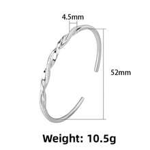 1件独特无限循环手链，S925纯银实心开口莫比乌斯环，简约小众珠宝，女士礼物 - 銀色 - 查看 5