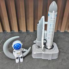 Aerospace Station Spacecraft Rocket (Manually Launchable Rocket) Aerospace Learning Set, Home Decor Display Collection, Educational Toy For Children Boys And Girls, Aviation Aircraft Combination Toy, Spacecraft Model, Children's Birthday Gift - White - View 8