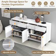 Storage Cabinets - White + Particle Board-1 - View 11