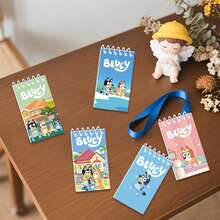 5pcs/10pcs Bluey Anime Portable Notepad Mini Notebook Set Figure Portable Notebook Cartoon Children Notebook,Very Suitable For Festivals, Fans, Schools, And Gift Giving(Random Style) - Multicolor - View 3