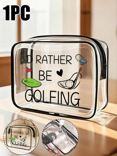 Presents For Golf Enthusiasts, Including Golf Balls Designed For Women, Birthday Surprises For Female Friends, Small Cosmetic Bags Suitable For Purses, Gym Bags Tailored For Women, Travel Essentials, And Various Golf-Related Ite, Clear Cosmetic Bag ,For Purse,Clear Mini Makeup Bag For School,Cute Clear Make Up Pouch For Travel,Toiletry Bag Waterproof Square Pouch With Zipper,Pencil Case,Lipstick Pack Bag, ﻿ ﻿