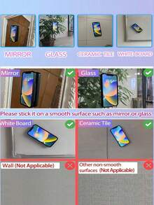 VRNOEI Upgraded 2-In-1 Suction Cup Phone Holder Case, Compatible With 9/8/10 Pro XL, 10/9/8/6/7 Pro/6A/7A/8A, Shock-Absorbing Soft Back Cover Accessory - Dark Green With Suction Cups - View 11