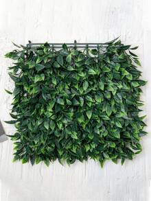 1pc Artificial Grass, Green Rose Leaf Shape, High Density, 25x25cm X 50x50cm, PE Material, Green Decorative, UV-Resistant Edging, Easy To Install, High Quality, Factory Customization. Ideal For Outdoor Garden Weddings, School Dormitory/Office Decor, Back-To-School Season Decor, Spring/Summer Decor, And Home Decor. - Green - View 5