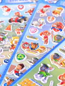 Paw Patrol 1张随机汪汪队立大功3D泡泡贴纸，可爱汪汪队角色莱德、天天，生日派对用品（颜色随机） - 彩色 - 查看 5