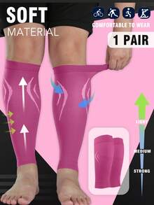 Comfortable Calf Compression Sleeves, Suitable For Sports And Travel, Breathable Non-Constrictive Compression Socks, Unisex - Multicolor - View 18