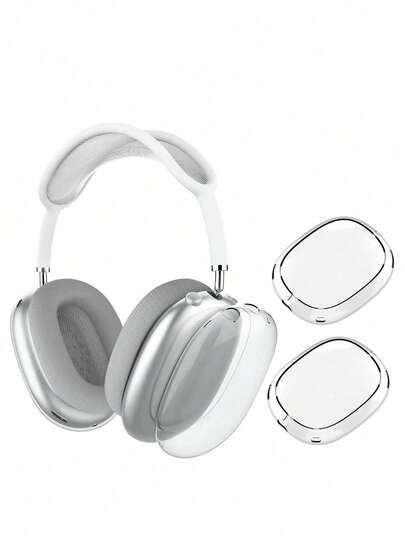 Funda protectora transparente suave y resistente a los arañazos, Funda protectora a prueba de golpes inalámbrica de TPU MAX para auriculares, transparente