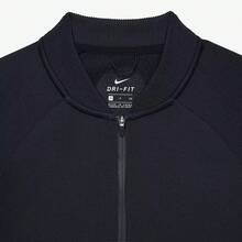Nike Therma Sphere Jacket Womens Small Black Short Sleeve Full Zip Active ASM105 - 黑色 - 查看 6