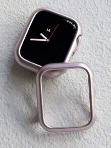 Huastonband 1件相容保護殼 PC 硬材質電鍍玫瑰粉鏤空框架 手錶保護框 適用於 Watch Ultra 3 2 1 SE S10 S9/S8/S7/S6/S5/S4/S3/S2/S1 系列 適合年輕時尚女孩 粉色女性手錶愛好者 38mm/40mm/41mm/42mm/44mm/45mm/46mm/49mm - 粉紅色 - 查看 5