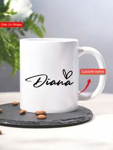 12pcs Of Customized Personalized Names With Heart Patterns, Personalized Logos/Photos, And Durable, Suitable For Mother's Day, Glass Cups, Bottles, Phone Cases, Headphones, Water Bottles, Notebooks, Windows, Etc - Multicolor - View 4