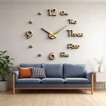 16"/36"/47" Modern Design Large Wall Clock 3D/2D DIY Quartz Clock Fashion Watch Acrylic Mirror Sticker Home Decor Living Room Office Decoration Gift - Multicolor - View 13