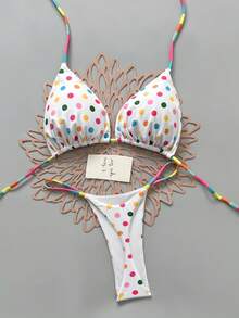 Conjuntos de bikini para mujer para vacaciones y playa - Multicolor - Ver 3