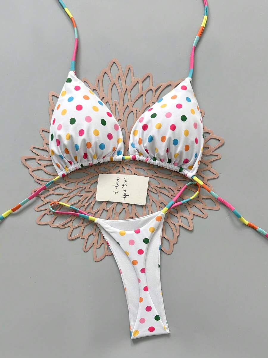 Women Bikini Sets Vacation Beach - Multicolor - View 1