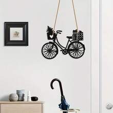 1pc Rustic Wrought Iron Wall Art -Metal Garden Decor With Natural Finish, Perfect For Indoor/Outdoor Hanging, Christmas & Thanksgiving Gift, Outdoor Decor - Black - View 6