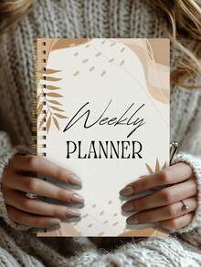 1本无日期周计划本，简约52周每日计划笔记本，带习惯追踪器、每日待办事项和每周目标，粉色笔记本，适用于办公室、学校和个人使用，办公桌适用。 - A5卡其色計劃本 - 查看 6