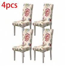 1/2/4/6pcs Waterproof Printed Chair Covers, Suitable For Home Or Party, All Season - Multicolor - View 40