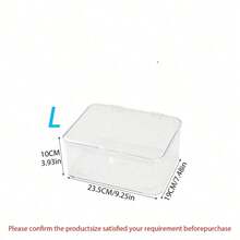 1 hộp đựng bánh mì bằng nhựa PET trong suốt, có nắp lật kín, chống ẩm và chống bụi, giữ được độ tươi ngon, thích hợp để bảo quản trên kệ bếp, dùng để đựng thực phẩm, có thể dùng để đựng bánh nướng, bánh ngọt, bánh quy, bánh mì tròn, bánh sừng bò, v.v. - Nhiều màu - Xem 8