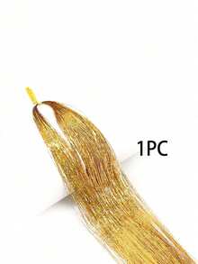 20 cái/10 cái/5 cái/3 cái/1 cái Dây kim tuyến kim loại cho tóc nữ, Dây kim tuyến kim loại sáng bóng, Phụ kiện tóc thời trang chịu nhiệt, Băng đô tóc nữ, Băng đô mùa hè, Kỳ nghỉ, Du lịch - Vàng - Xem 9
