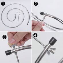Tendedero redondo de acero inoxidable, perchero espiral ahorrador de espacio adecuado para sábanas, mantas, toallas, material duradero y resistente a la oxidación, aplicable para el hogar, dormitorio, balcón, secado y almacenamiento multifuncional, fácil de usar para un secado rápido y uniforme, plegable para un almacenamiento conveniente - Multicolor - Ver 7