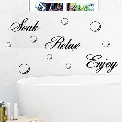 Hình dán tường bong bóng nhiều màu sắc, chất liệu PVC, trang trí tường cho phòng tắm, phòng ngủ, phòng khách.