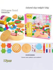 兒童黏土套裝，柔軟易塑形，不易快速乾燥，激發創意，小麥粉材質，罐裝，附多種配件，適合DIY手工，花束套裝可書寫祝福，教育玩具，適合返校季、學校專題、居家娛樂與親子互動，適合節日或生日、返校季、母親節、聖誕禮物（使用後請密封，附彩色收納盒，最佳禮物選擇）Pinch Nie Le - 彩色 - 查看 16