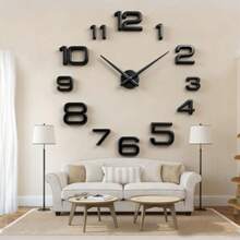 Jam Dinding Besar Desain Modern 16"/36"/47" 3D/2D DIY Jam Kuarsa Jam Tangan Modis Stiker Cermin Akrilik Dekorasi Rumah Ruang Tamu Kantor Hadiah - Beraneka warna - View 15