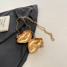 2026 New Sweet Lip Design Clutch Bag - Gold - View 9