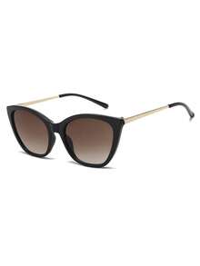 2026 New Retro Chic Cat Eye Fashion Glasses, Fashionable And Versatile For Women - Black - View 2