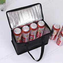 便携式午餐冷藏包 折叠保温野餐冰袋 食品保温袋 饮料保温袋 啤酒外卖袋 - 彩色 - 查看 4