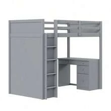 Armadi di Archiviazione - Grigio + Legno massello - Visualizzare 8