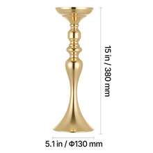 16 PCS Wedding Flower Vase, 15 In Tall Flower Table Centerpieces, Crystal Banquet Vases Easy Installation, Electroplated Versatile Arrangement Stand For Party Events Home Decor Reception, Gold - 15-inch Gold (16 pieces) - 查看 10