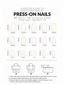 30pcs Short Almond-Shaped Nude Ombre Glossy Nail Stickers, 1pc Nail File And 1pc Nail Glue Tape Set, Instantly Upgrade Your Look - Multicolor - View 4