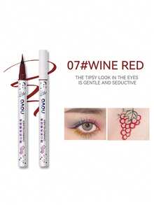 NOVO 防水防汗彩色超细眼线笔，持久不脱妆，适合所有肤质，妆效自然，防晕染 - 女士彩妆 - 07#酒紅色 - 查看 13