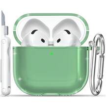 Chaveiro, Cordão RFUNGUANGO Adequado para Casos de Segunda, Primeira e Terceira Geração, Bem como Casos 3 e 4 com Chaveiros e Kits de Limpeza, Pele Transparente e Acessórios Totalmente Protegidos, Compatível com Capas de Carregamento para iPhone 2025/2022/2019/2024 - Verde - Visão 9