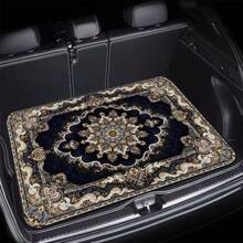 1 pieza Alfombra de maletero de estilo bohemio - Material de poliéster duradero, diseño impreso exquisito con intrincados patrones florales, adecuado para conductores diarios, camiones, sedanes, SUV, regalo de Navidad, uso en exteriores, alfombra de maletero | Estilo bohemio | Poliéster duradero - alfombrilla del maletero - Ver 12