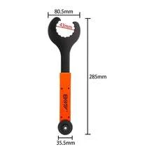 ZTTO Bicycle Bottom Bracket Wrench 44mm16 Notch Bike Crank Cover Removal Install Tool For BB51 BB52 BB70 IXF XT XTR UT DA Cranks - Orange - View 3